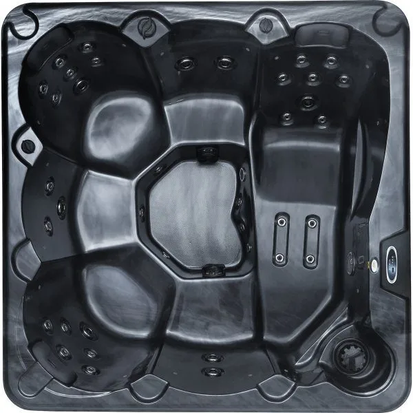 Spabad Poseidon Blackline – 5–6 personer | Lucite® akryl, Gecko® cirkulationspump & Balboa® system | 2026 - Trädgård & spabad - Utomhusbad - Spabad - Utespa