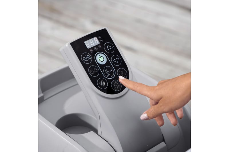 Lay-Z Spa Bahamas AirJet uppblåsbart spabad 2-4 personer Grå - Bestway - Trädgård & spabad - Utomhusbad - Spabad - Uppblåsbart spa