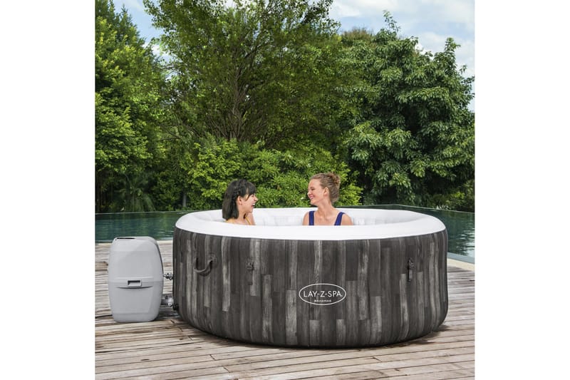Lay-Z Spa Bahamas AirJet uppblåsbart spabad 2-4 personer Grå - Bestway - Trädgård & spabad - Utomhusbad - Spabad - Uppblåsbart spa
