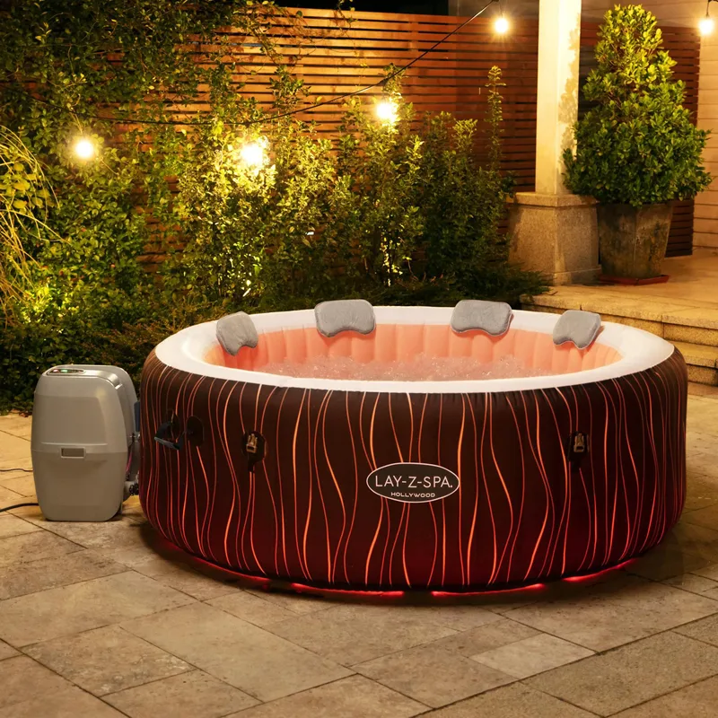 Lay-Z Spa Hollywood Airjet | Bestway uppblåsbart spabad 4-6 personer - Trädgård & spabad - Utomhusbad - Spabad - Uppblåsbart spa