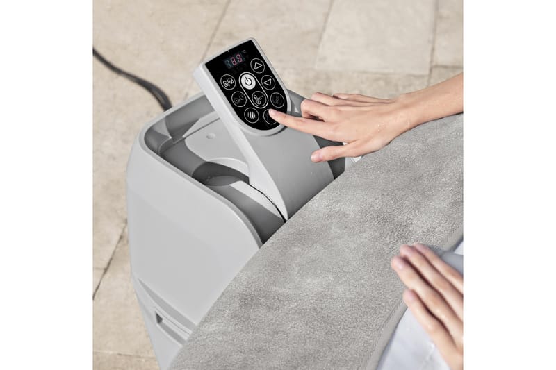Lay-Z Spa Zurich Airjet uppblåsbart spabad 2-4 personer Grå - Bestway - Trädgård & spabad - Utomhusbad - Spabad - Uppblåsbart spa