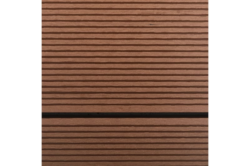 Golv till utedusch WPC rostfritt stål 110x62 cm brun - Brun - Utedusch utan värme