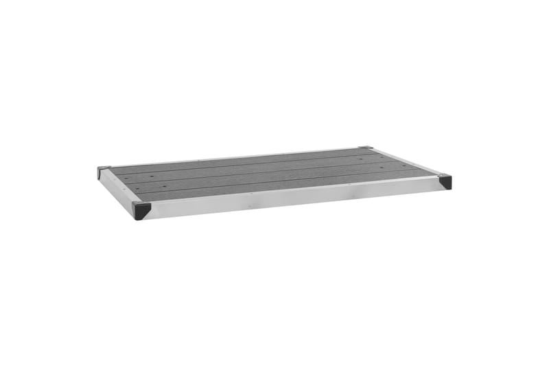 Trädgårdsdusch med grått golv 230 cm rostfritt stål - Trädgård & spabad - Utomhusbad - Utedusch - Utedusch utan värme