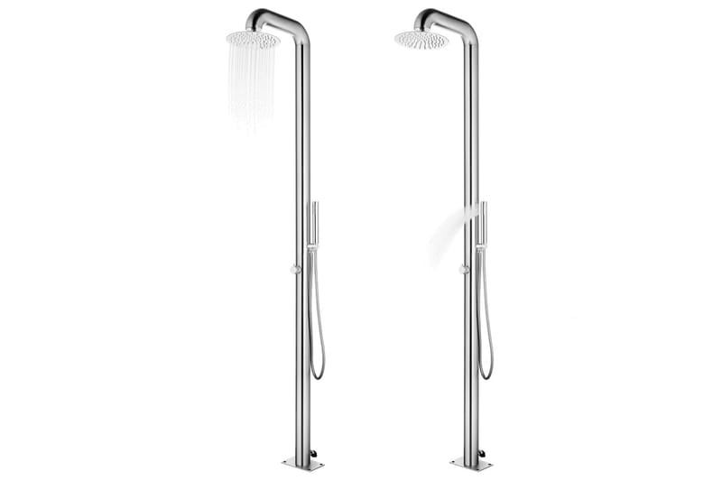Utedusch 225 cm rostfritt stål - Trädgård & spabad - Utomhusbad - Utedusch - Utedusch utan värme