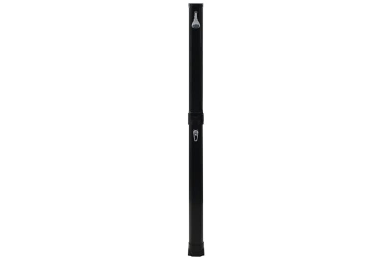 Hopfällbar soldusch svart 214 cm 23 L - Svart - Trädgård & spabad - Utomhusbad - Utedusch - Utedusch soluppvärmd