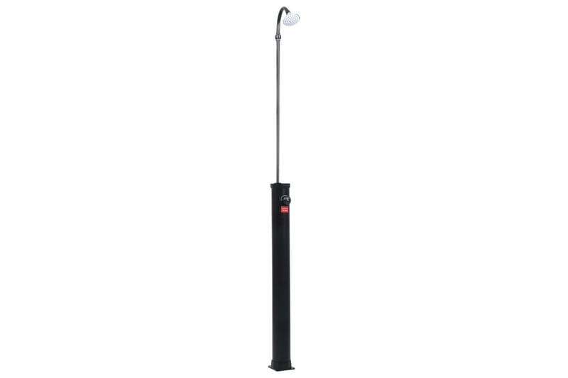 Soldusch svart 215 cm 8 L - Svart - Trädgård & spabad - Utomhusbad - Utedusch - Utedusch soluppvärmd