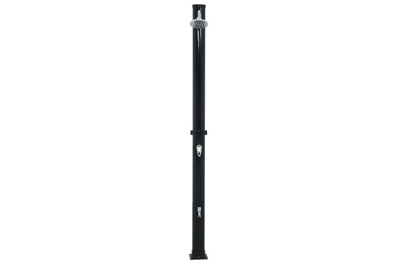 Soldusch svart 220 cm 20 L - Svart - Trädgård & spabad - Utomhusbad - Utedusch - Utedusch soluppvärmd