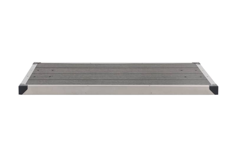 Golv till utedusch WPC rostfritt stål 110x62 cm grå - Grå - Trädgård & spabad - Utomhusbad - Utedusch - Utedusch utan värme