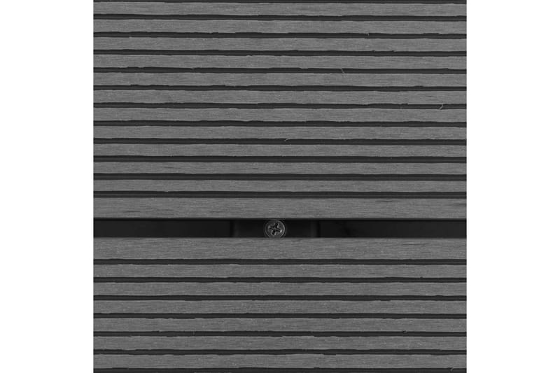 Golv till utedusch WPC rostfritt stål 80x62 cm grå - Grå - Utedusch utan värme