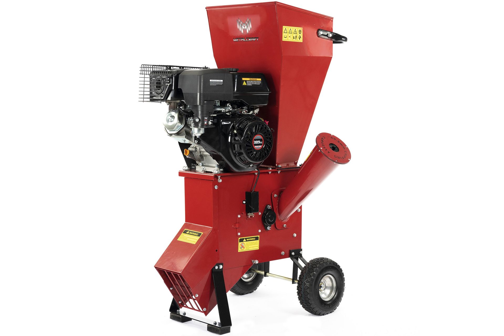 Flishugg/Flismaskin 13 Hk Loncinmotor Röd - Metalcraft