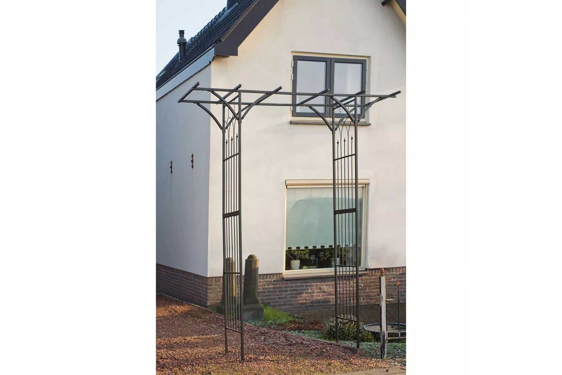 Alternativ bild 1 för Nature Nature Trädgårdsbåge, metall, 114 x 66 x 232 cm, svart