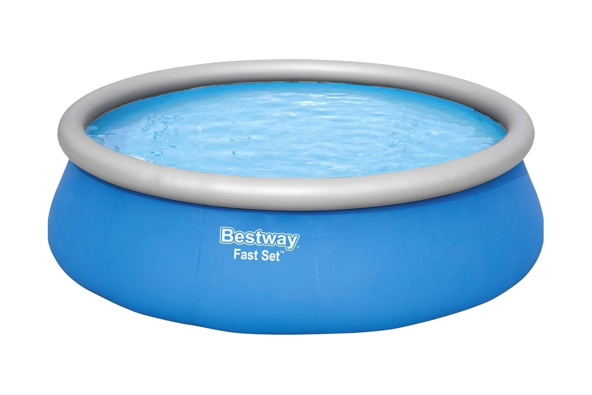 Bestway Uppblåsbar pool Fast Set rund 457x122 cm -