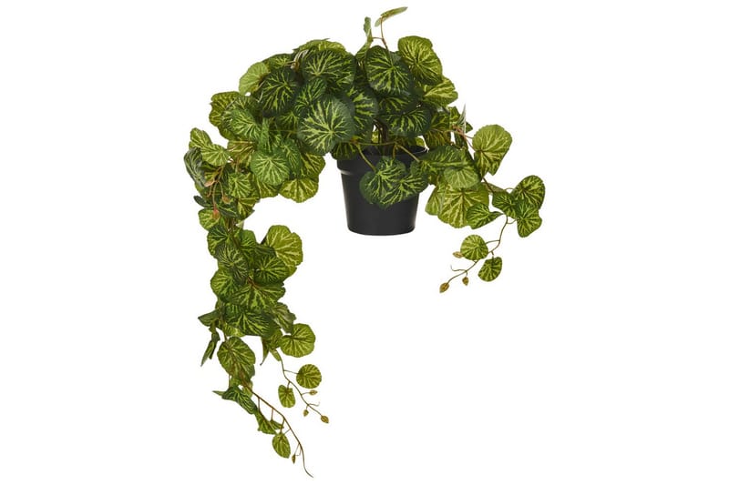 Konstgjord ampelväxt Strawberry Begonia - Utemöbler - Balkong - Balkongodling - Balkongblommor