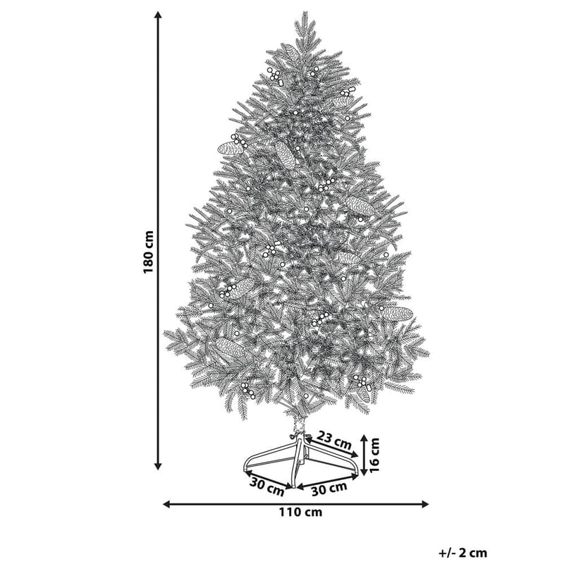 Konstgjord Julgran Palomar - 110x110x180 cm - Inredning - Julpynt & helgdekoration - Julpynt & juldekoration - Plastgran