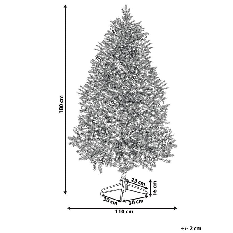 Konstgjord Julgran Palomar - 110x110x180 cm - Inredning - Julpynt & helgdekoration - Julpynt & juldekoration - Plastgran