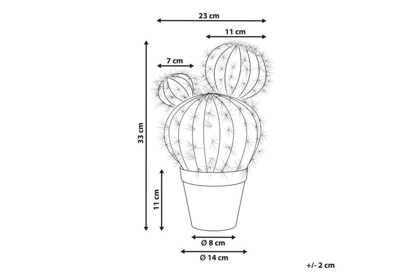 Konstgjord växt Ball Cactus - Utemöbler - Balkong - Balkongodling - Balkongblommor