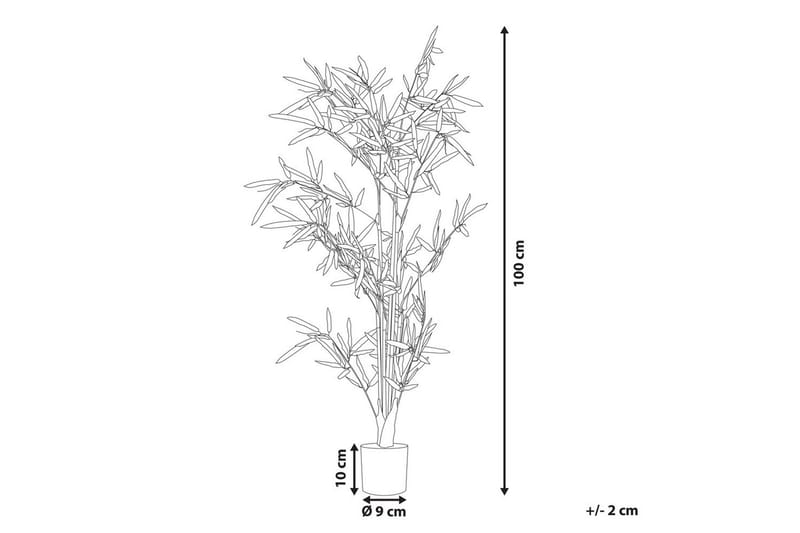Konstgjord växt Bambusa Vulgaris 9x9x100 cm - 9x9x100 cm - Utemöbler - Balkong - Balkongodling - Balkongblommor