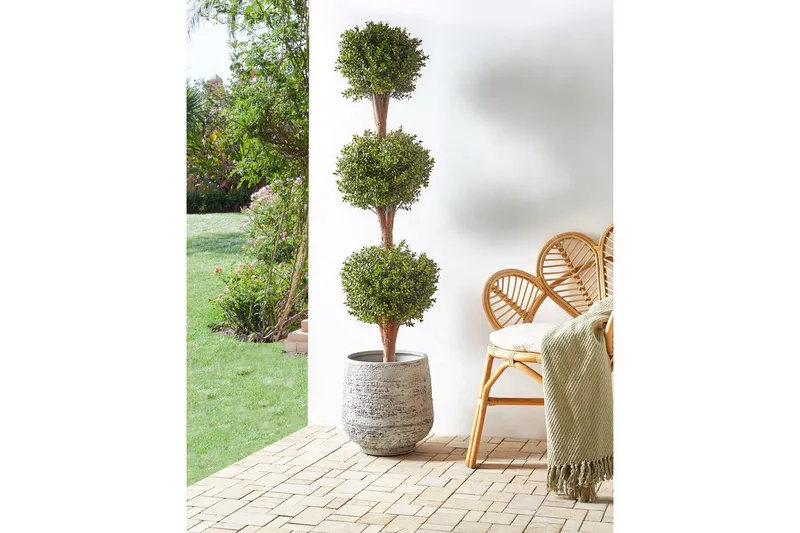Konstgjord växt Buxus Ball Tree 45x45x154 cm - 45x45x154 cm - Utemöbler - Balkong - Balkongodling - Balkongblommor