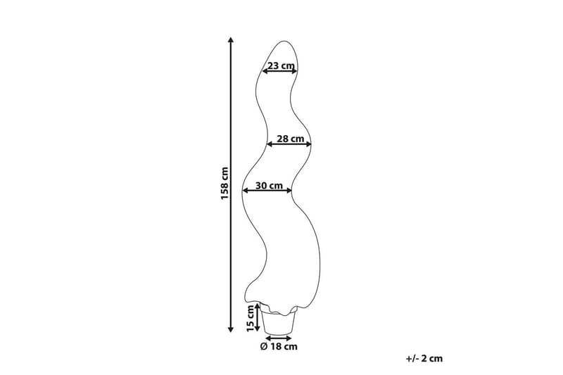 Konstgjord växt Buxus Spiral Tree 30x30x158 cm - 30x30x158 cm - Utemöbler - Balkong - Balkongodling - Balkongblommor