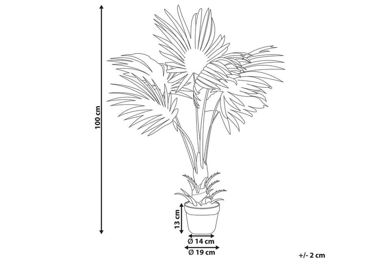 Konstgjord växt Fan Palm - Utemöbler - Balkong - Balkongodling - Balkongblommor