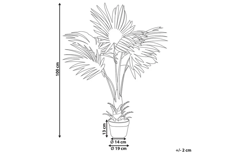 Konstgjord växt Fan Palm - Utemöbler - Balkong - Balkongodling - Balkongblommor