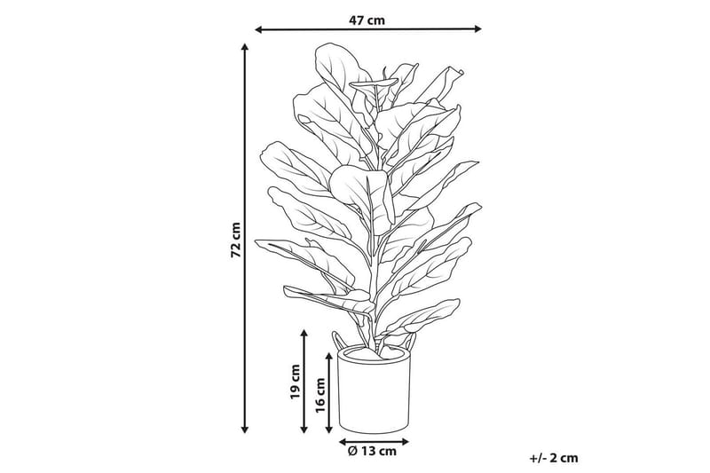 Konstgjord växt Fiddle Leaf Tree - Utemöbler - Balkong - Balkongodling - Balkongblommor