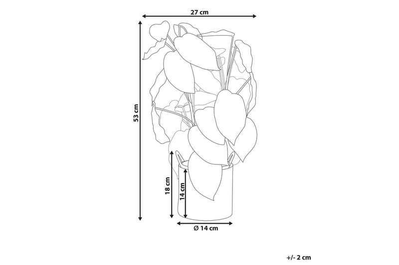 Konstgjord växt Monstera Adansonii - Utemöbler - Balkong - Balkongodling - Balkongblommor