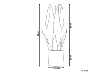 Konstgjord växt Snake Plant 10x10x40 cm - 10x10x40 cm - Inredning - Konstgjorda växter & plastväxter
