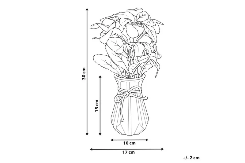 Konstgjord växt Peperomia Argyreia - Utemöbler - Balkong - Balkongodling - Balkongblommor