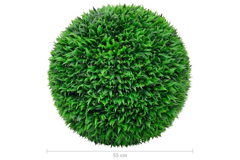Konstgjorda buxbombollar 2 st 55 cm - Grön - Balkongblommor - Konstgjorda växter & plastväxter