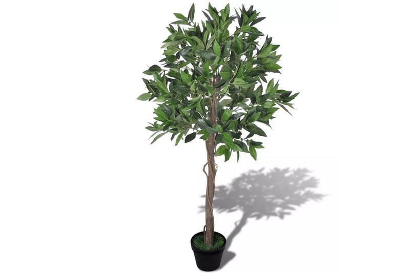 Konstgjort lagerträd med kruka, 120 cm - Grön - Balkongblommor - Konstgjorda växter & plastväxter