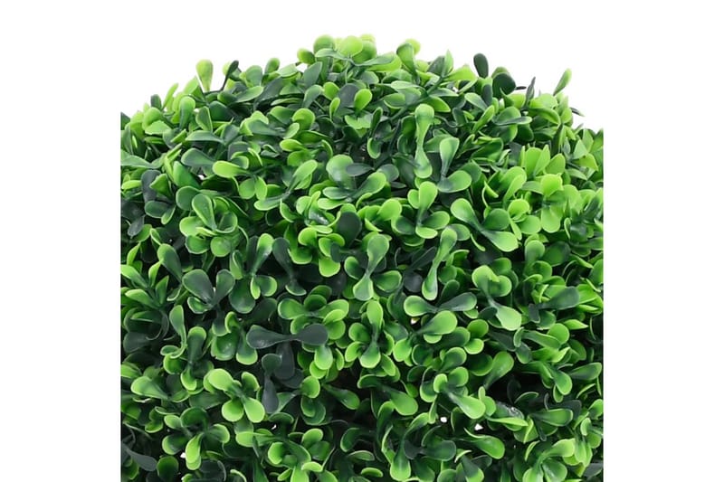 Konstväxt buxbom 2 st bollformad med kruka 32 cm grön - Grön - Balkongblommor - Konstgjorda växter & plastväxter