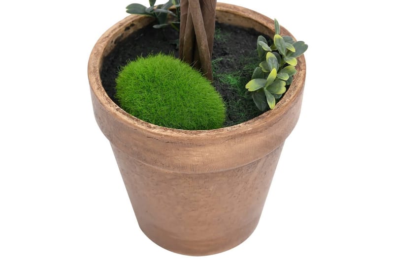 Konstväxt buxbom 2 st bollformad med kruka 56 cm grön - Grön - Utemöbler - Balkong - Balkongodling - Balkongblommor