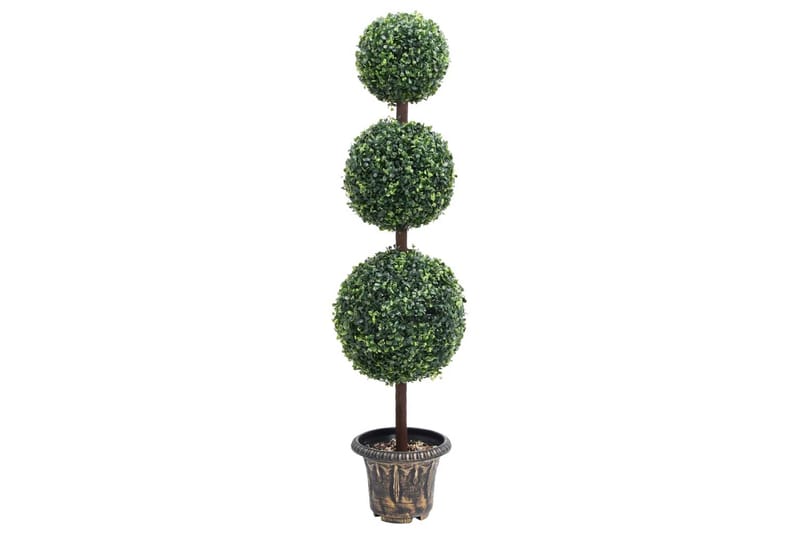 Konstväxt buxbom bollformad med kruka 118 cm grön - Grön - Balkongblommor - Konstgjorda växter & plastväxter