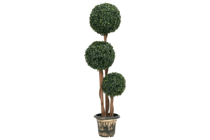 Konstväxt buxbom bollformad med kruka 119 cm grön - Grön - Balkongblommor - Konstgjorda växter & plastväxter