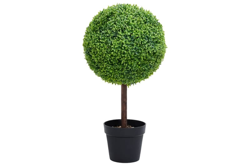 Konstväxt buxbom bollformad med kruka 50 cm grön - Grön - Balkongblommor - Konstgjorda växter & plastväxter