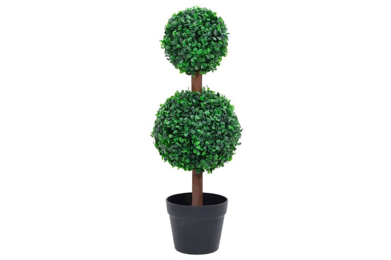 Konstväxt buxbom bollformad med kruka 60 cm grön - Grön - Balkongblommor - Konstgjorda växter & plastväxter