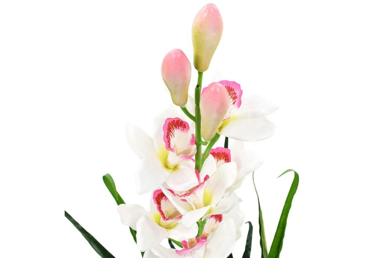 Konstväxt Orkidé med kruka 100 cm grön - Grön - Balkongblommor - Konstgjorda växter & plastväxter