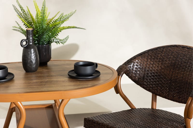 Abrantes Balkonggrupp 2-sits - Brun - Utemöbler - Balkong - Balkongmöbler - Balkonggrupp & balkongset