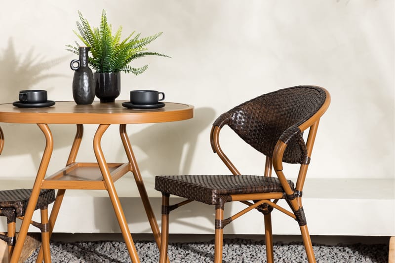 Abrantes Balkonggrupp 2-sits - Brun - Utemöbler - Balkong - Balkongmöbler - Balkonggrupp & balkongset