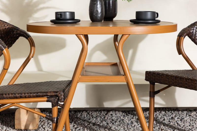 Abrantes Balkonggrupp 2-sits - Brun - Utemöbler - Balkong - Balkongmöbler - Balkonggrupp & balkongset