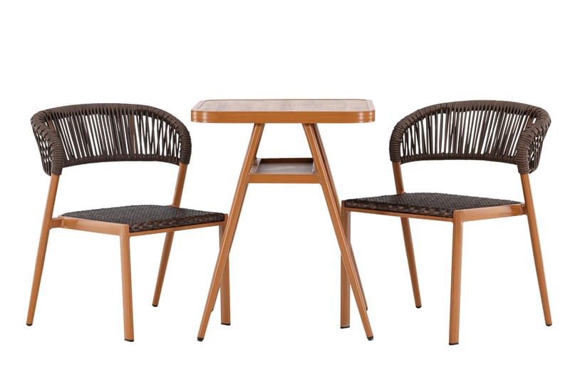 Amadora Balkonggrupp 2-sits - Brun - Utemöbler - Balkong - Balkongmöbler - Balkonggrupp & balkongset