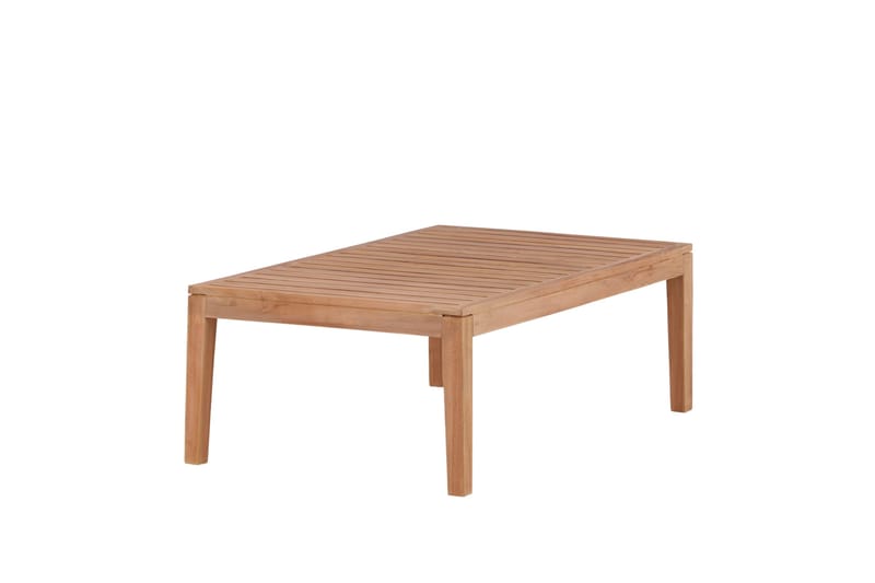 Amlan Soffbord och Loungebord Utomhus 110 cm Teak Trä - Brun - Utemöbler - Balkong - Balkongmöbler - Balkongbord