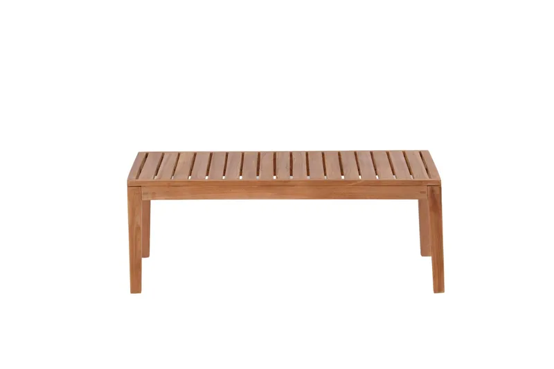 Amlan Soffbord och Loungebord Utomhus 110 cm Teak Trä - Brun - Utemöbler - Balkong - Balkongmöbler - Balkongbord