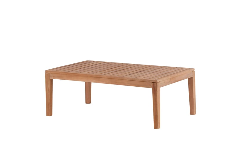 Amlan Soffbord och Loungebord Utomhus 110 cm Teak Trä - Brun - Utemöbler - Balkong - Balkongmöbler - Balkongbord