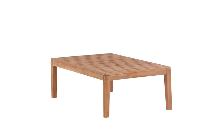 Amlan Soffbord och Loungebord Utomhus 110 cm Teak Trä - Brun - Utemöbler - Balkong - Balkongmöbler - Balkongbord