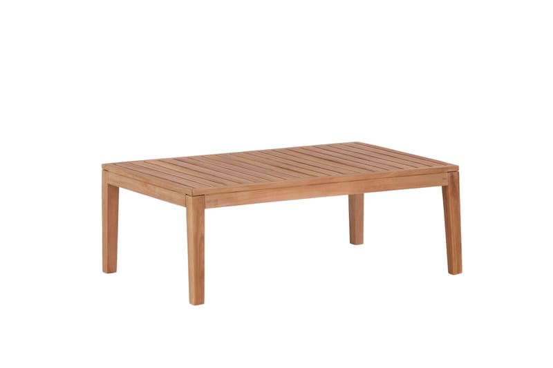 Amlan Soffbord och Loungebord Utomhus 110 cm Teak Trä - Brun - Utemöbler - Balkong - Balkongmöbler - Balkongbord
