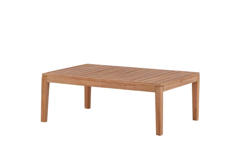 Amlan Soffbord och Loungebord Utomhus 110 cm Teak Trä - Brun - Utemöbler - Balkong - Balkongmöbler - Balkongbord