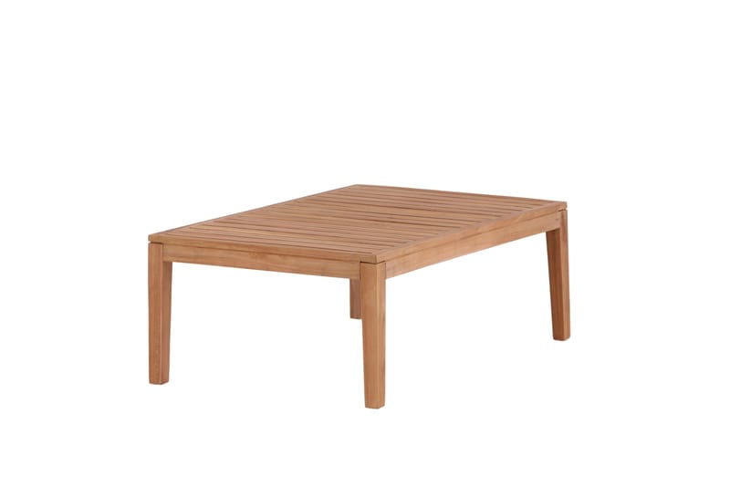 Amlan Soffbord och Loungebord Utomhus 110 cm Teak Trä - Brun - Utemöbler - Balkong - Balkongmöbler - Balkongbord