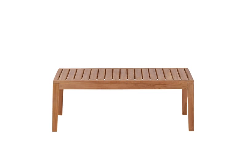 Amlan Soffbord och Loungebord Utomhus 110 cm Teak Trä - Brun - Utemöbler - Balkong - Balkongmöbler - Balkongbord